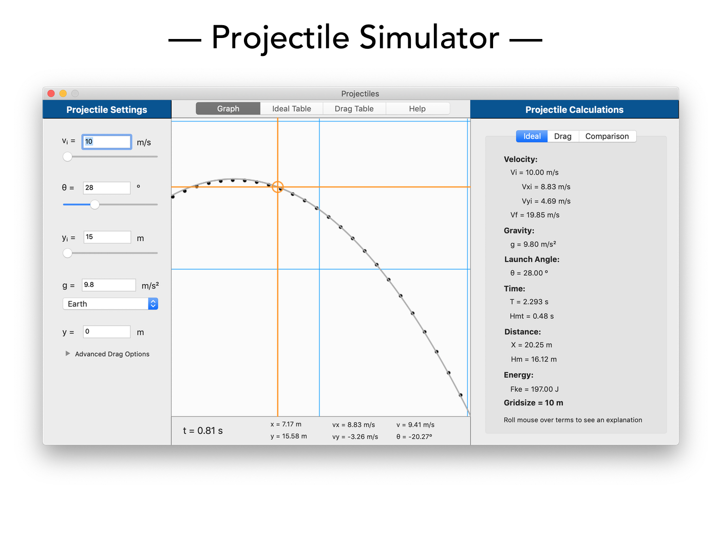 Projectile Simulation