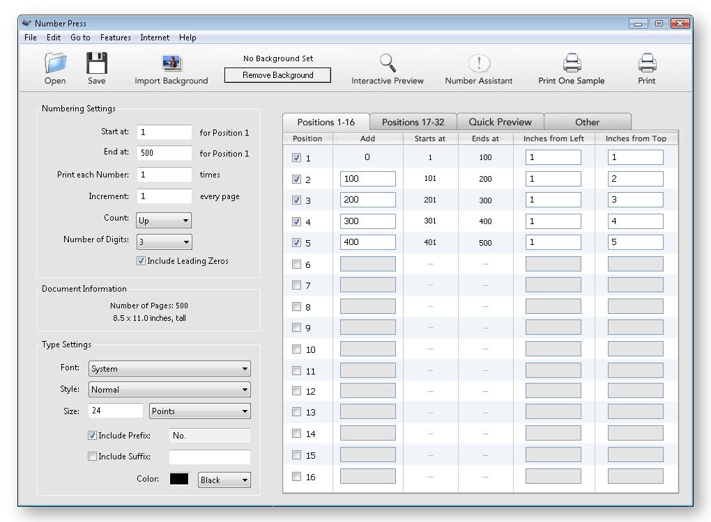 Number Press Screenshot